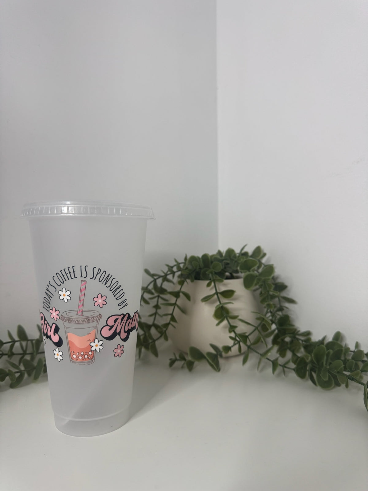 Girl math cold cup 24oz