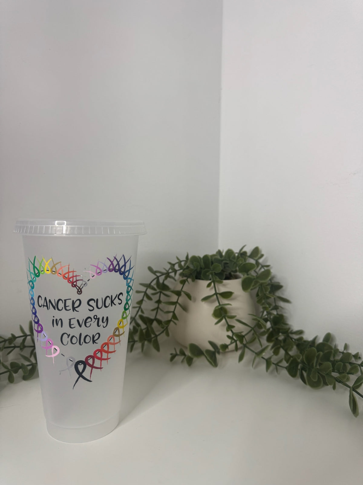Cancer sucks cold cup 24oz