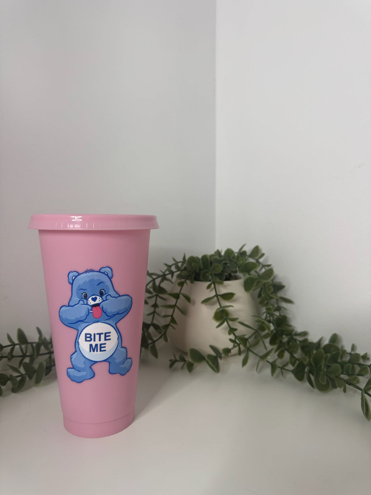 Blue care bear cold cup 24oz