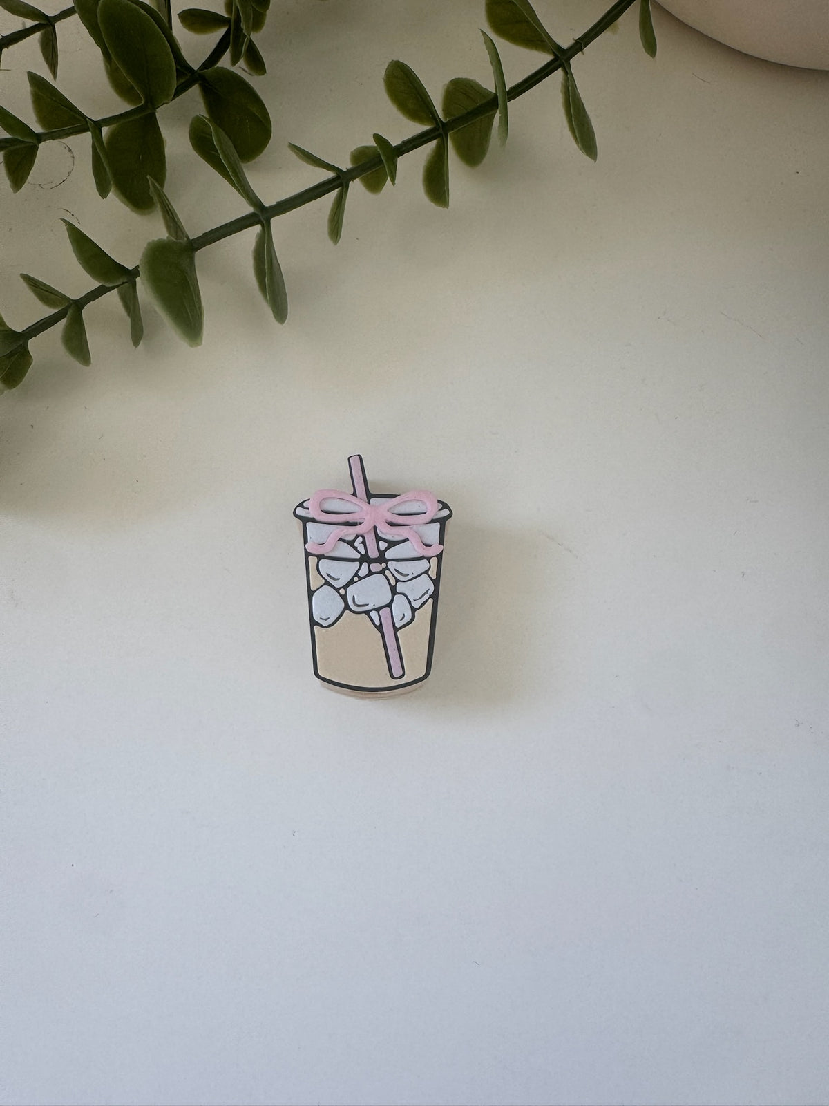 Iced coffee 3D printed straw topper