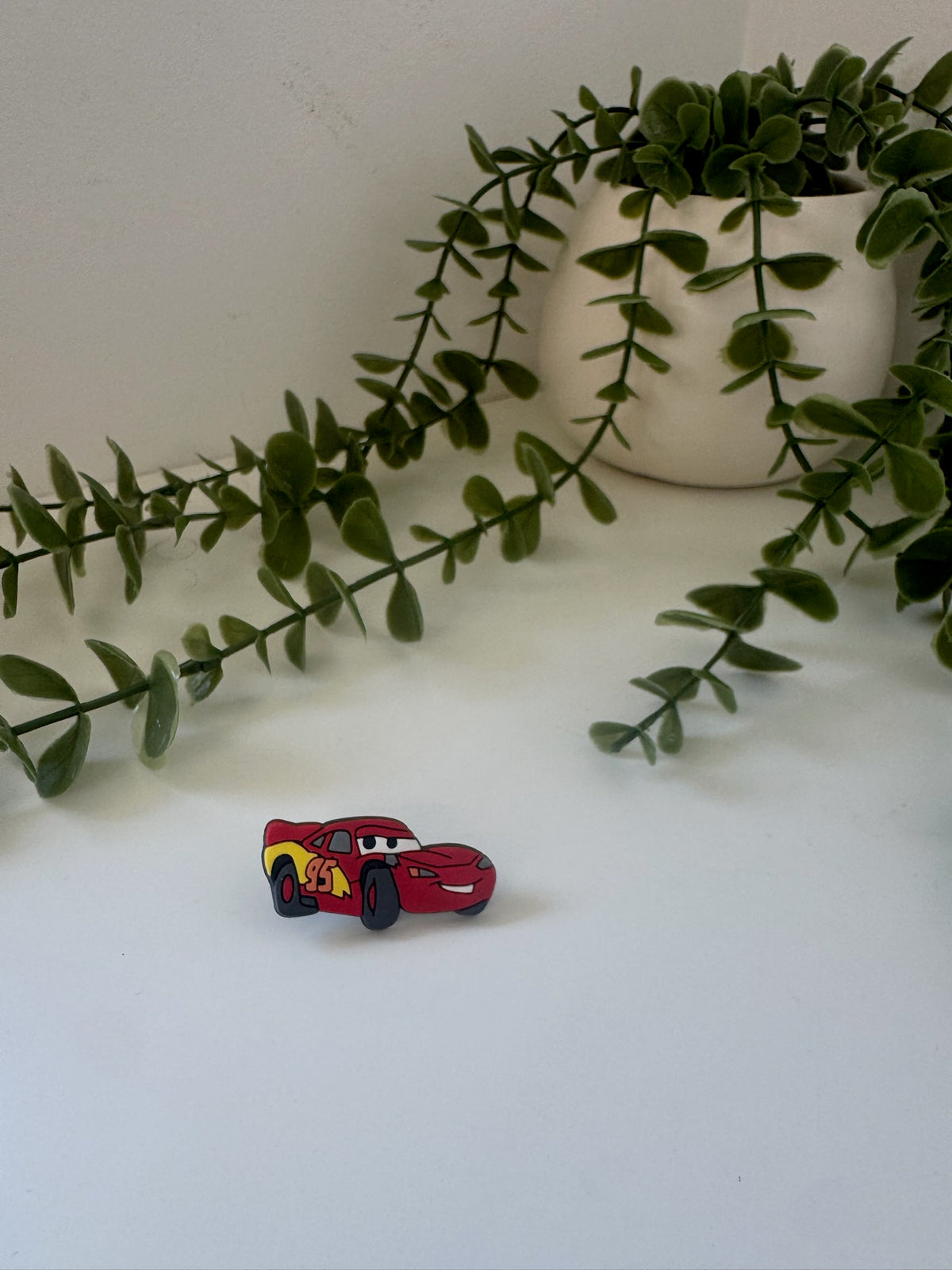 Lightning McQueen silicone straw topper