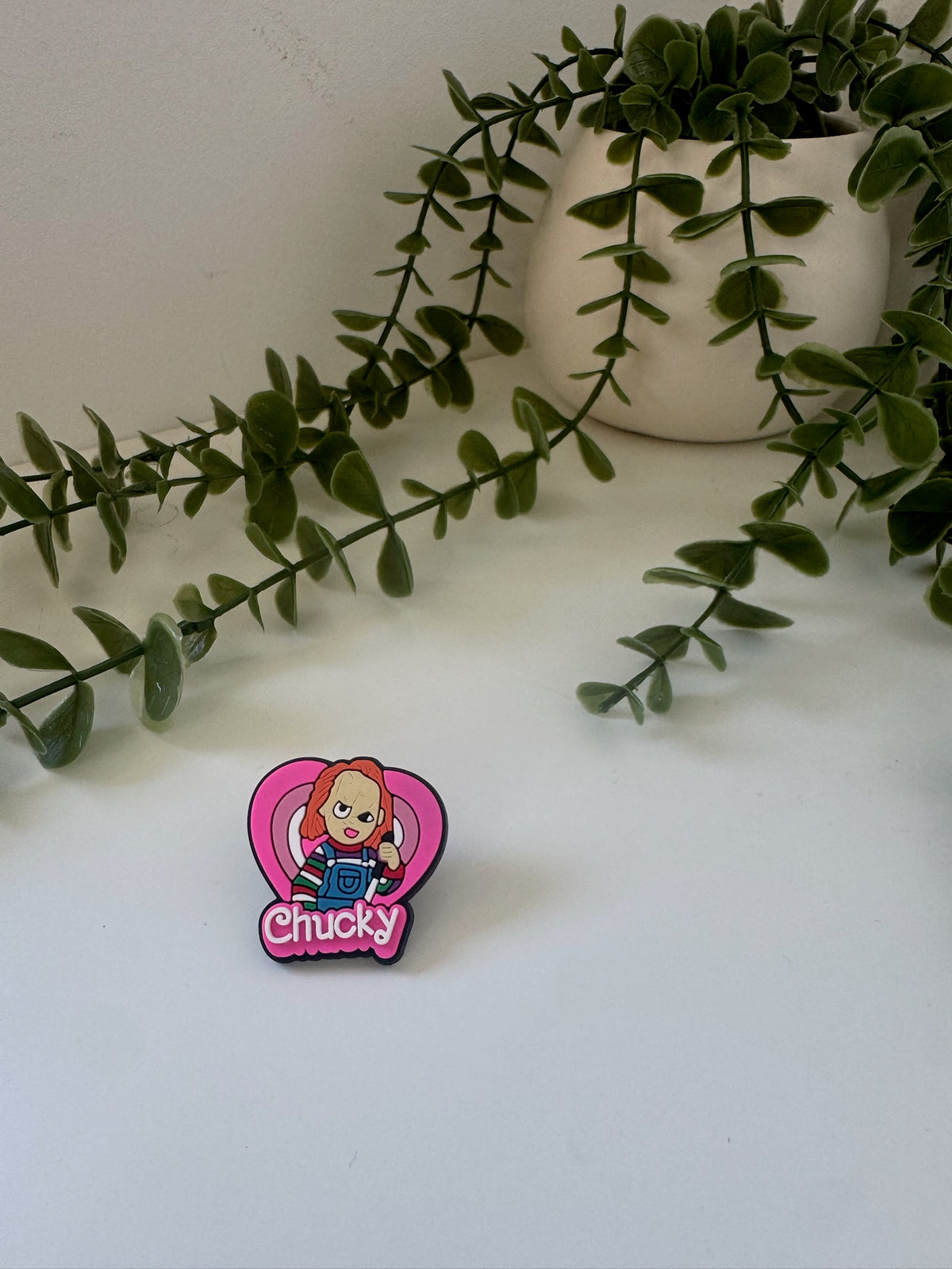 Chucky silicone straw topper