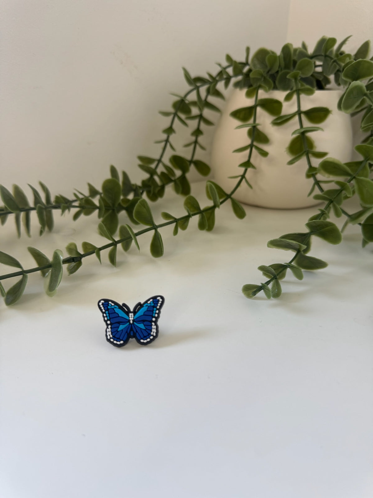 Butterfly silicone straw topper