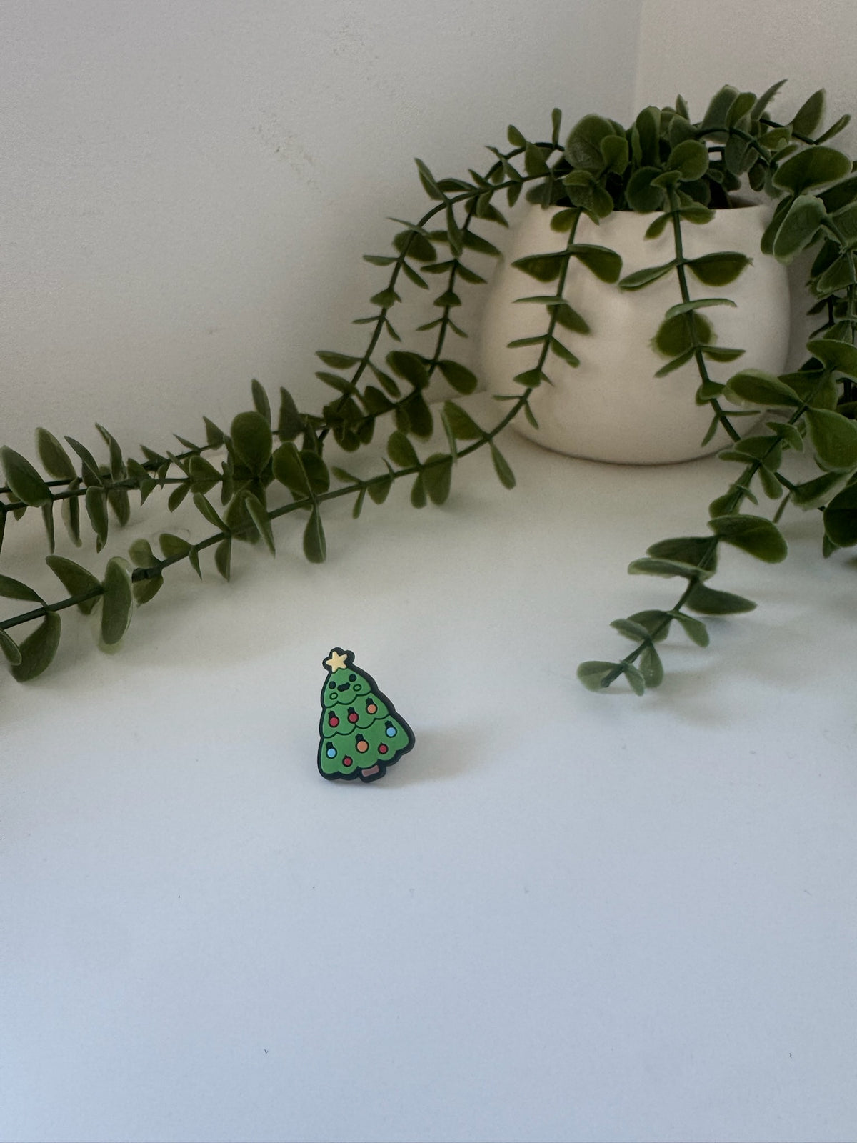 Christmas tree silicone straw topper