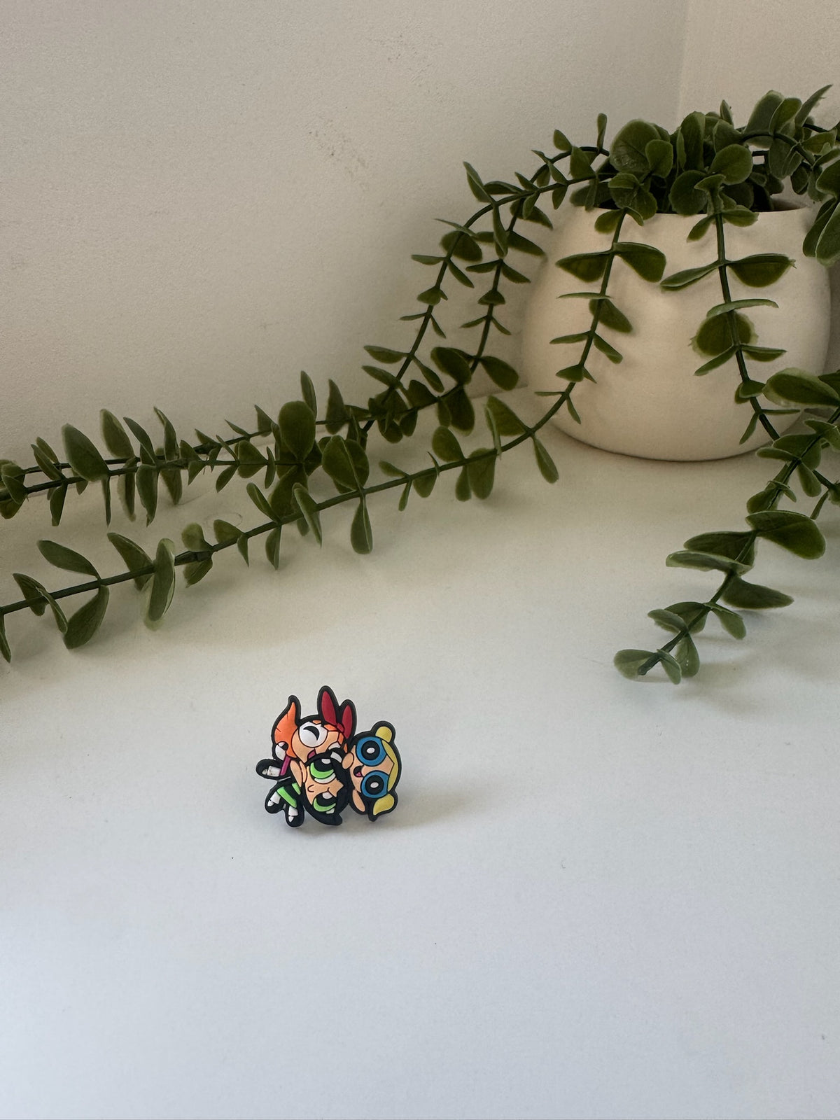 Power puff girls silicone straw topper