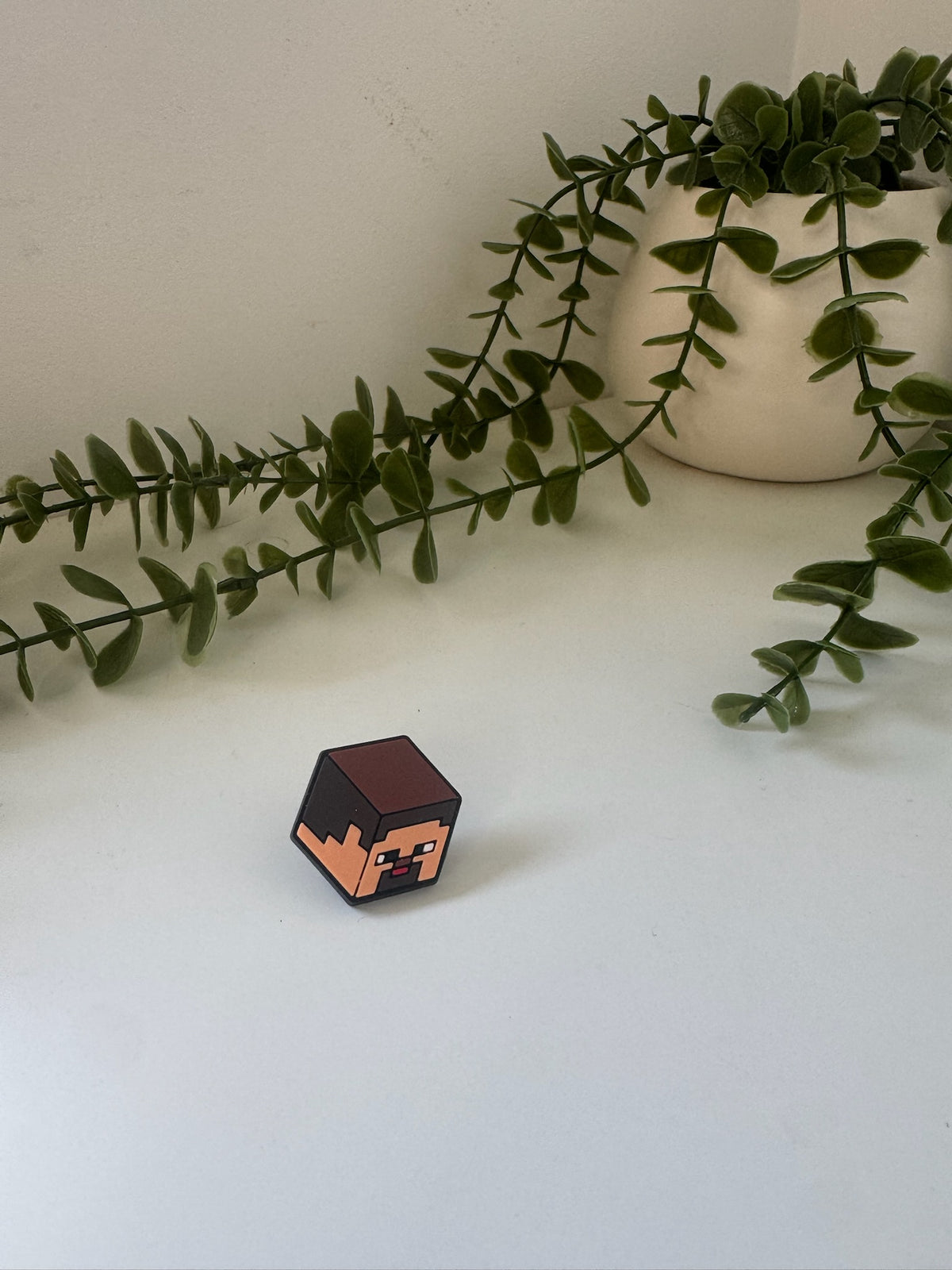 Mine craft silicone straw topper