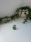 Grinch silicone straw topper