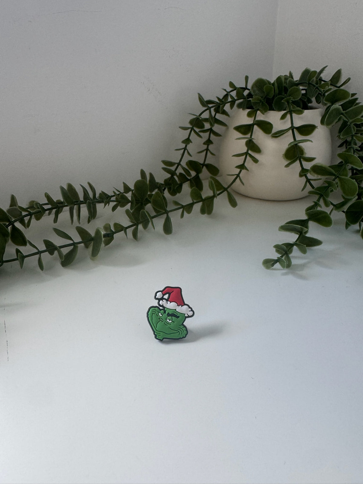Grinch silicone straw topper