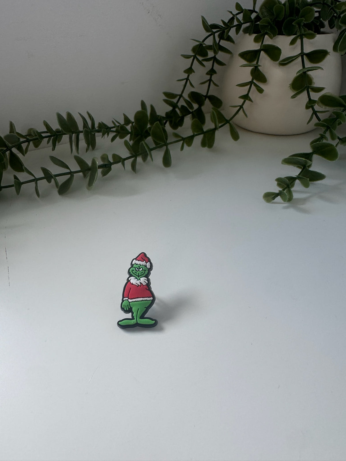 Grinch silicone straw topper