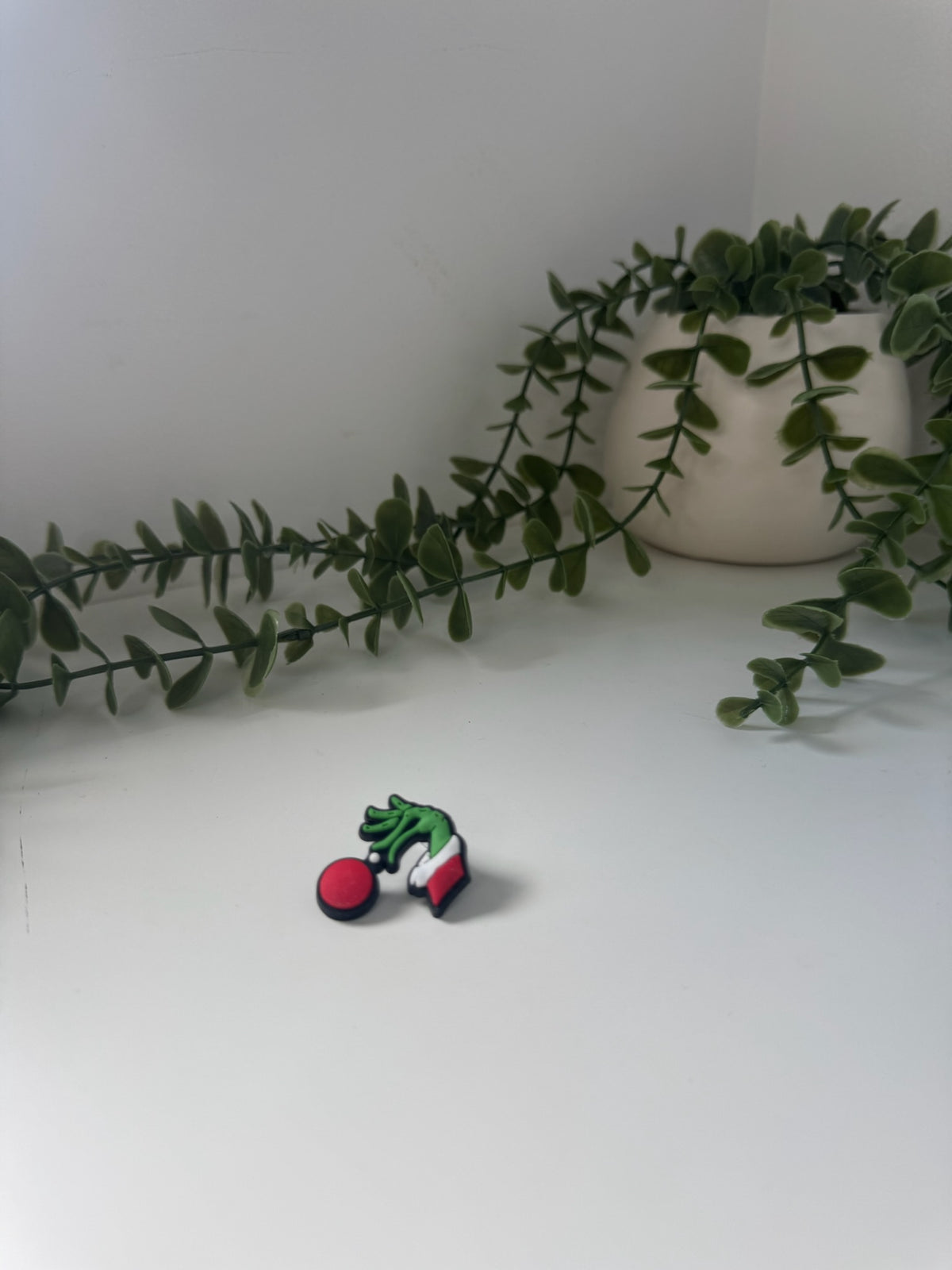 Grinch silicone straw topper