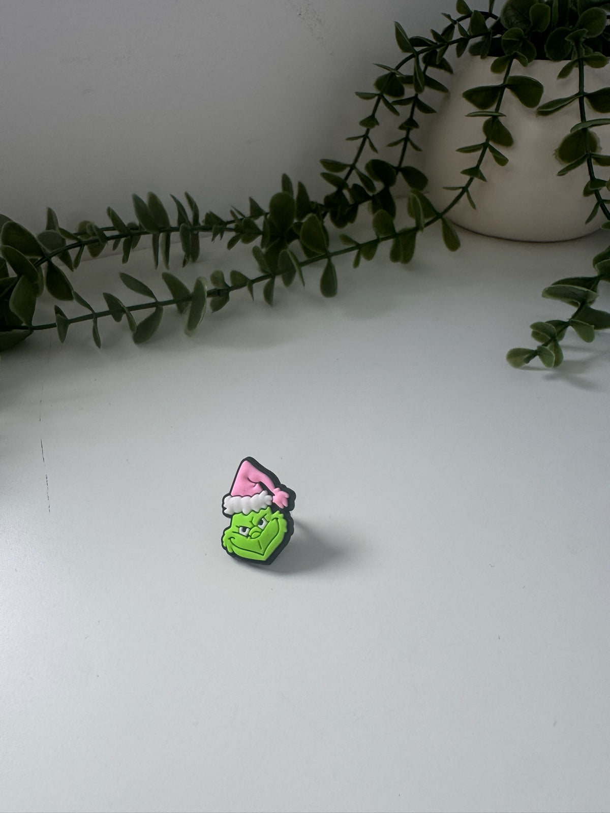 Grinch silicone straw topper