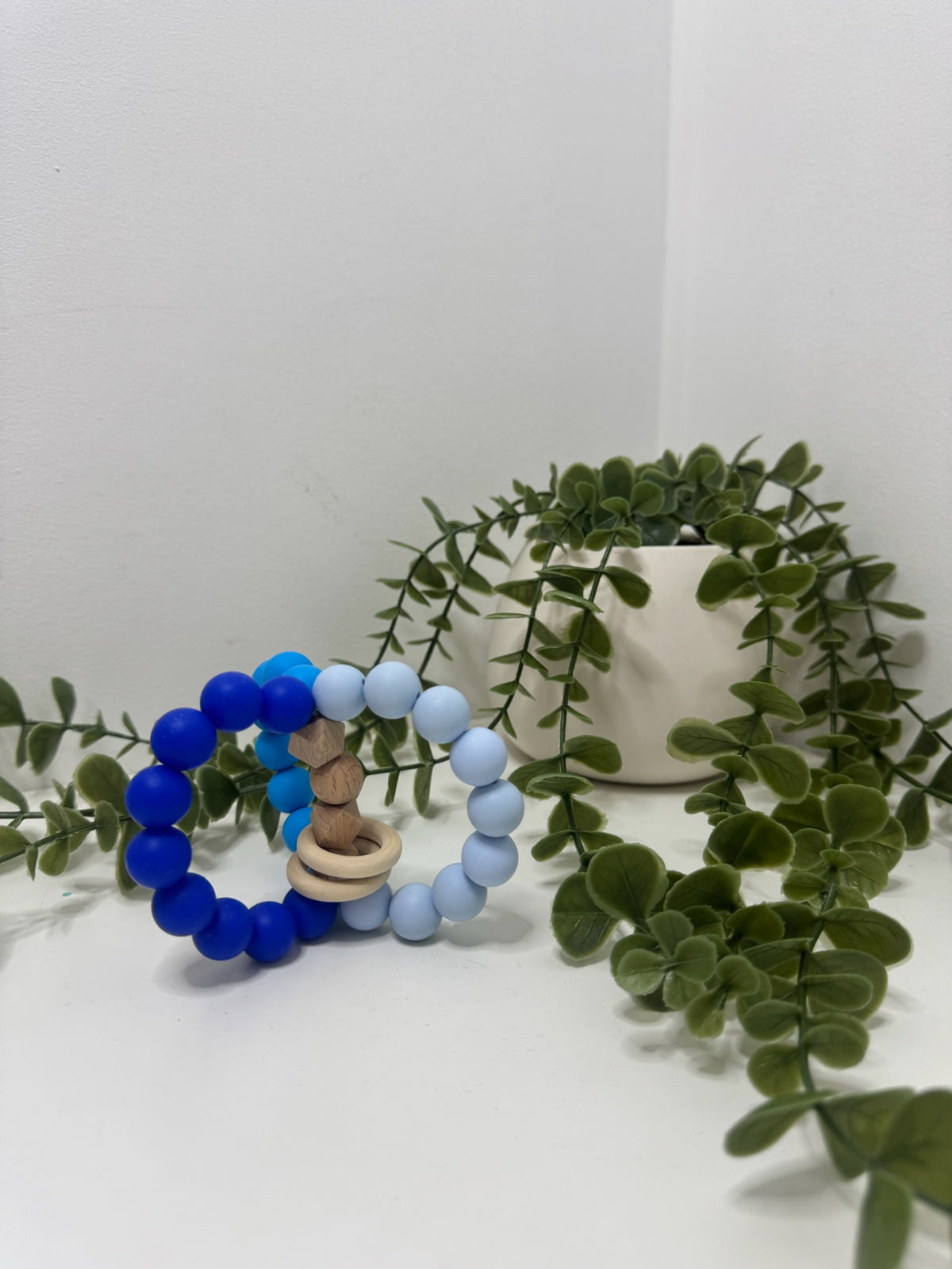 Triplet teether blue