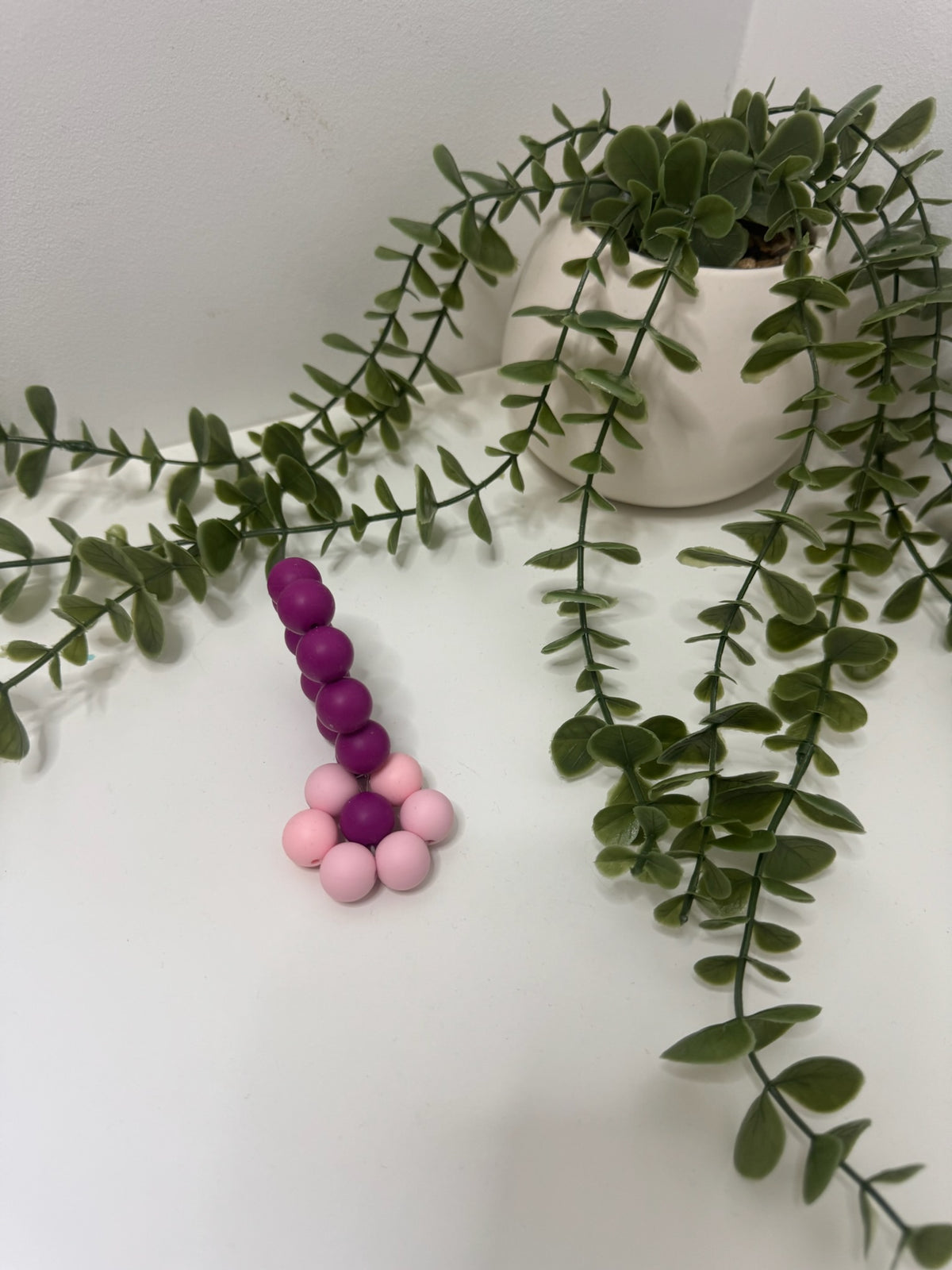 Flower teether -pink