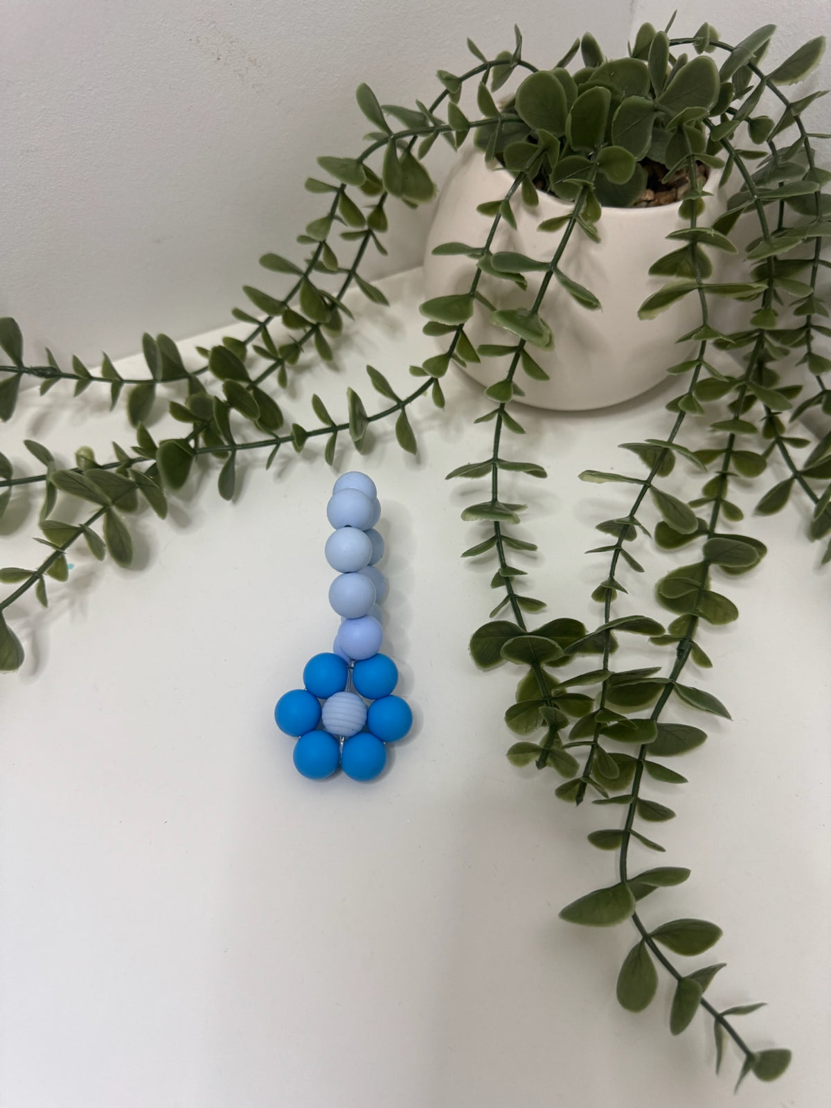 Flower teether - blue