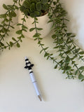 Bat silicone beaded pen