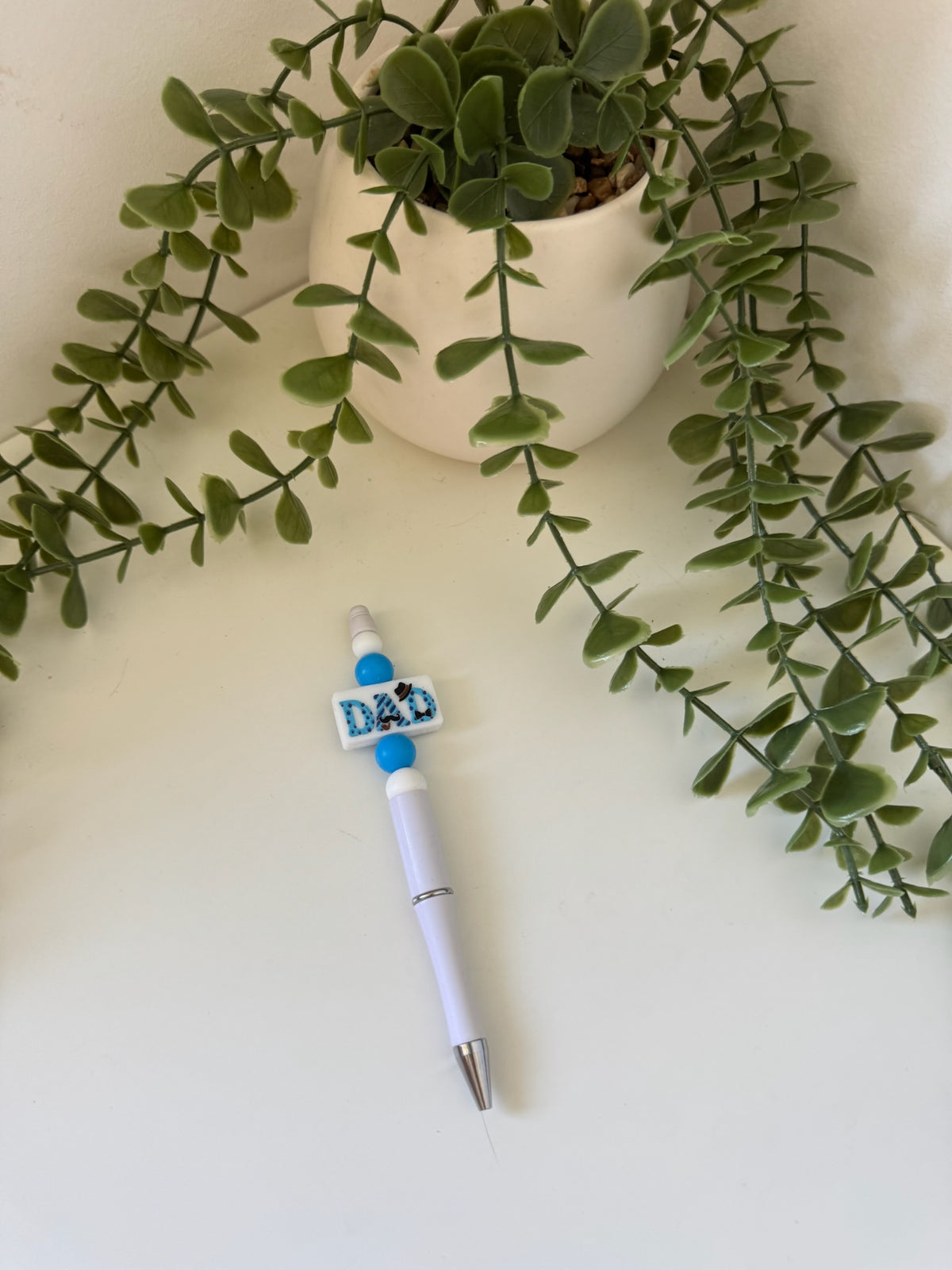 Dad silicone beaded pen