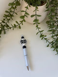 Mechanic silicone beaded pen