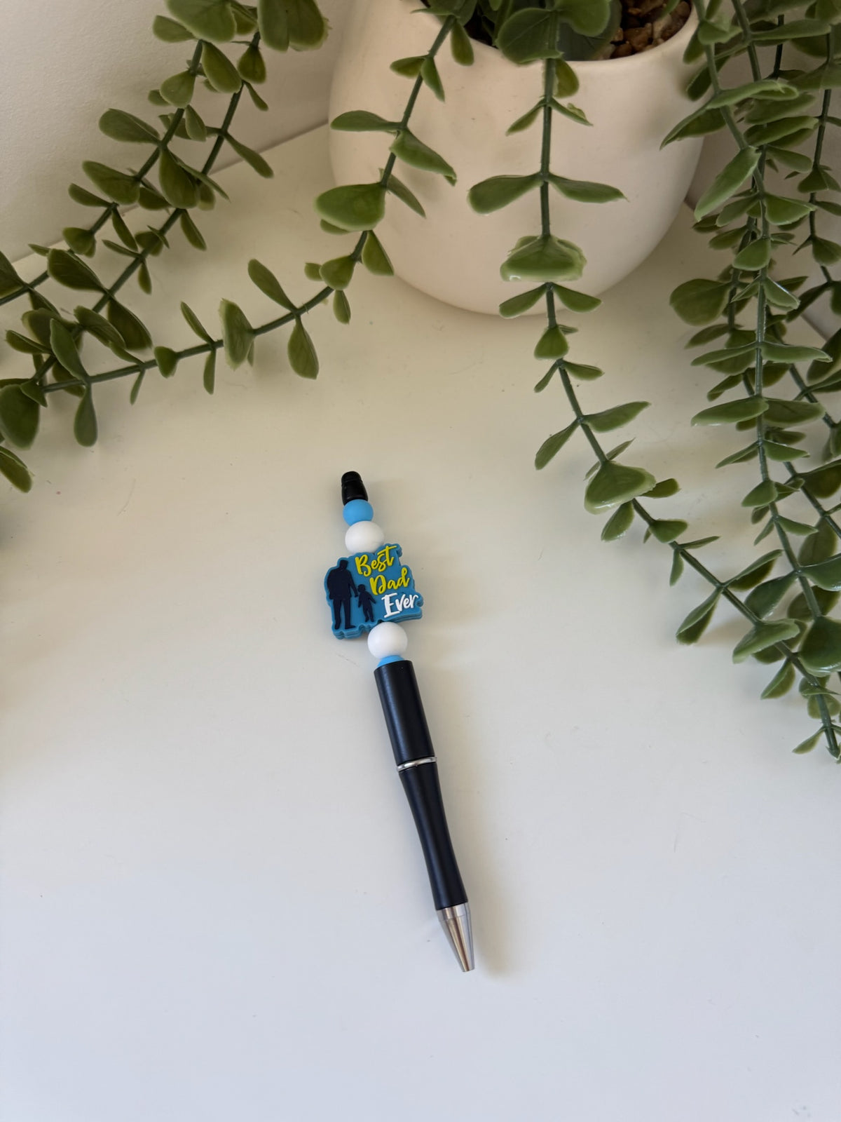 Dad silicone beaded pen
