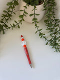 Leaf silicone beaded pen