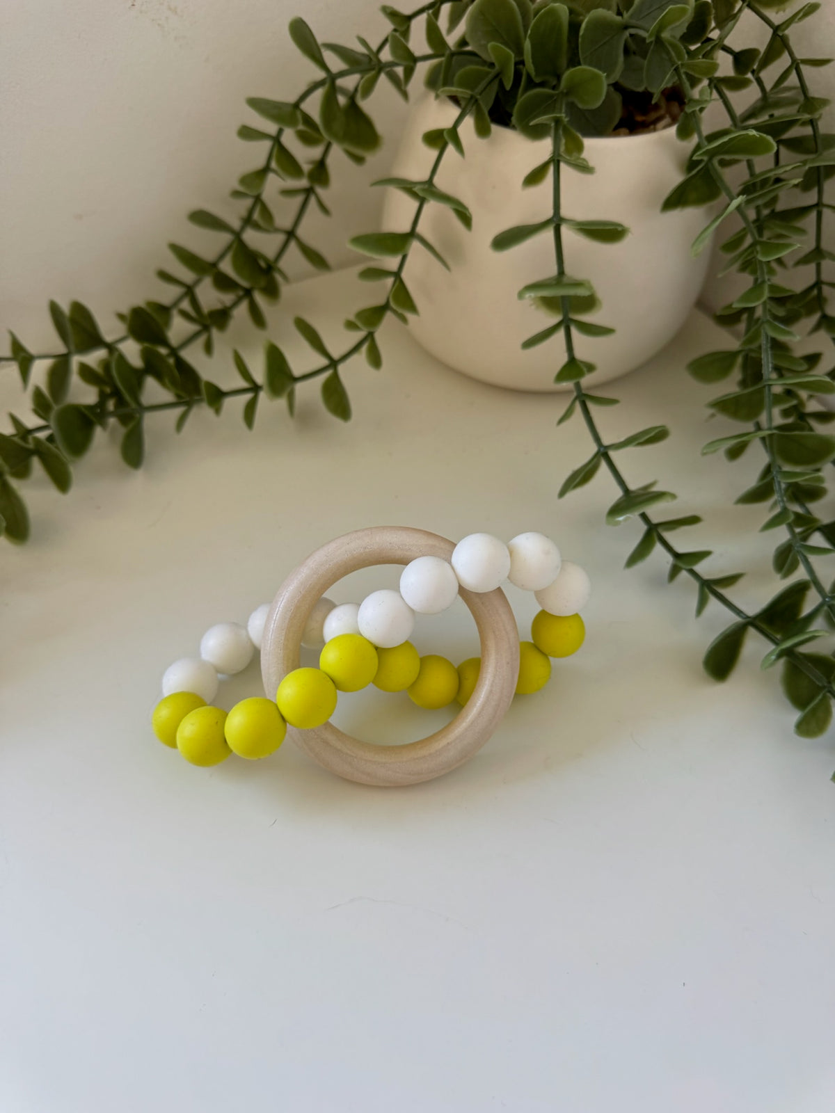 Yellow infinity teether