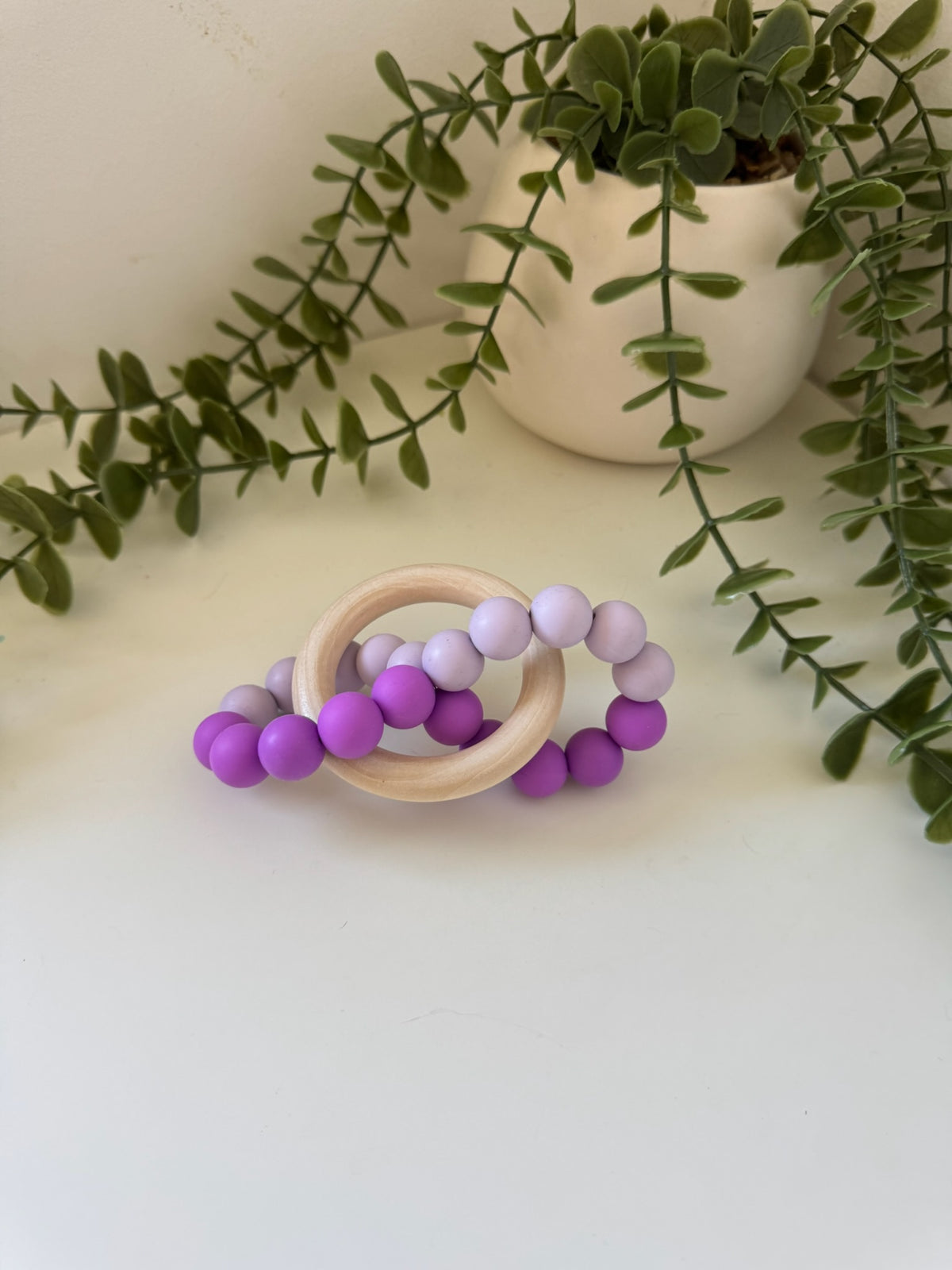 Purple infinity teether