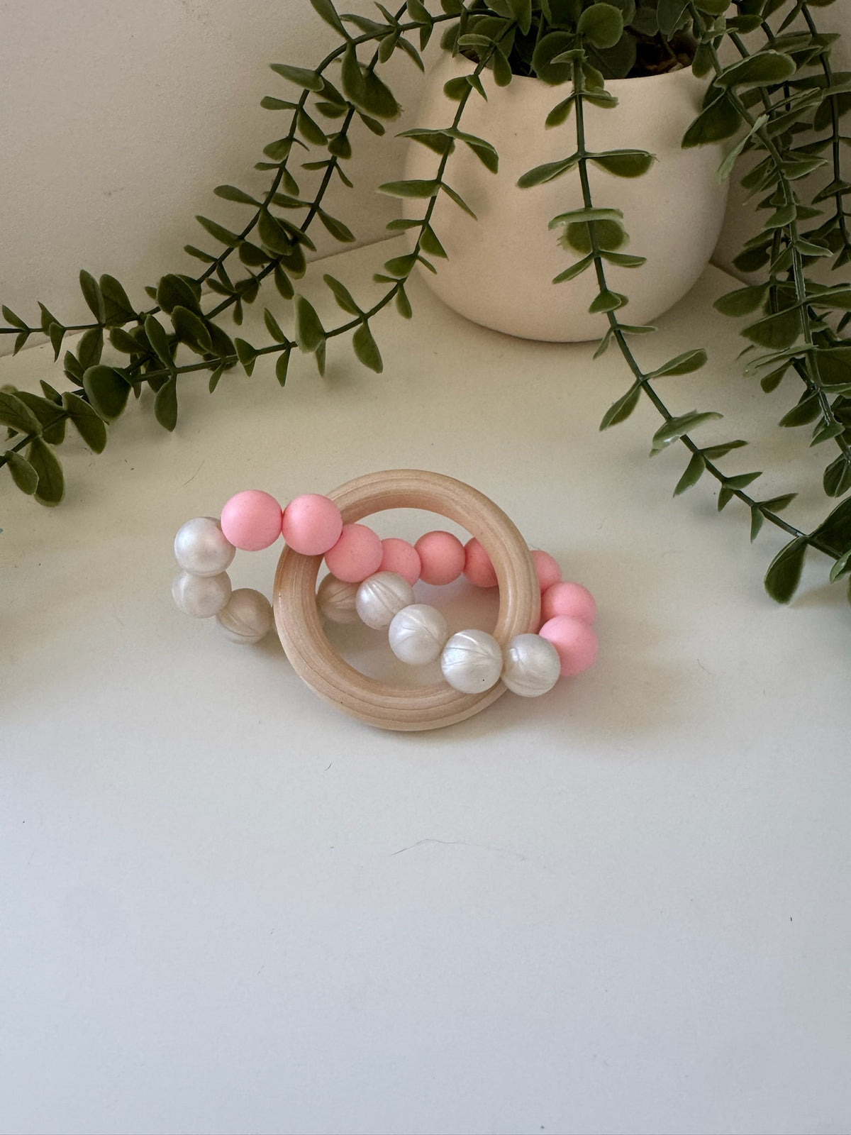 Pink infinity teether