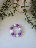 Purple rainbow teether