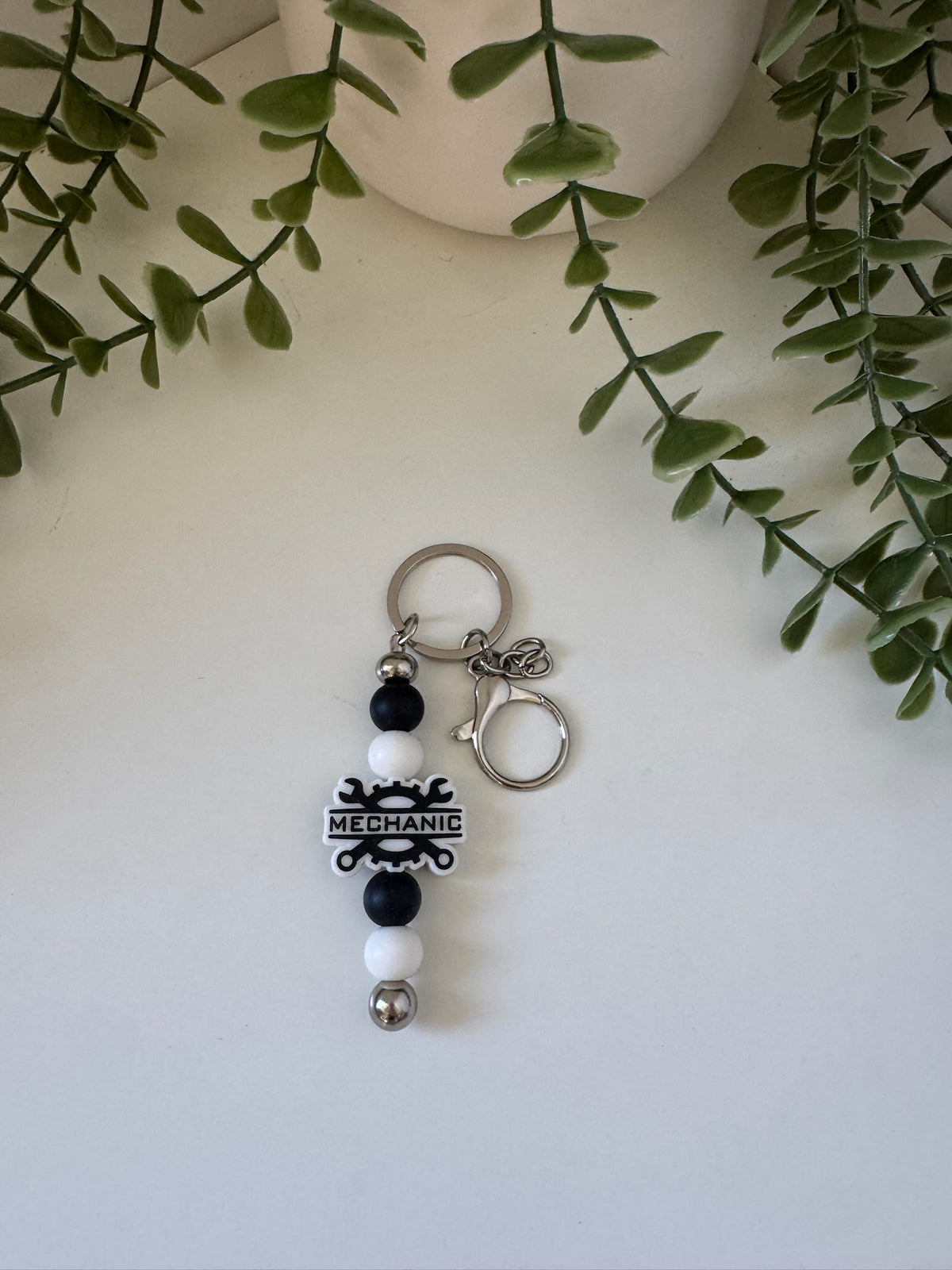 Mechanic metal key chain