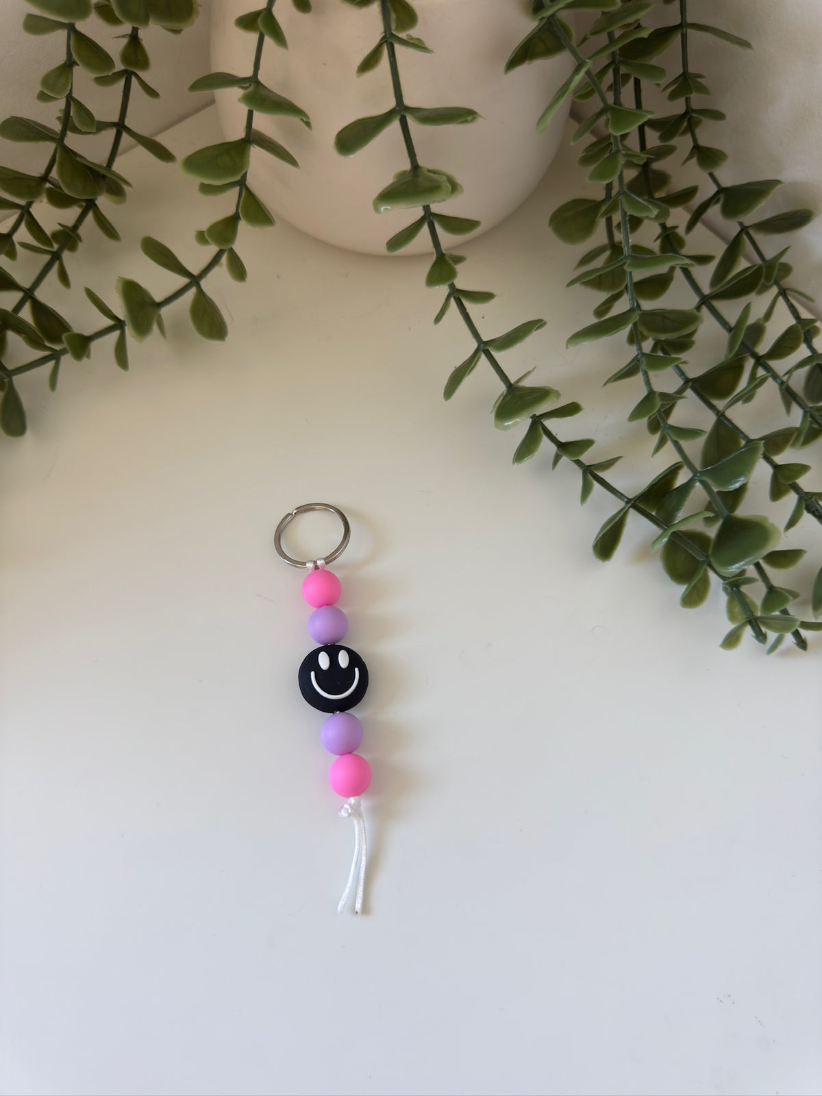 Smiley string keychain