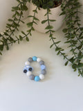 Blue car teething ring