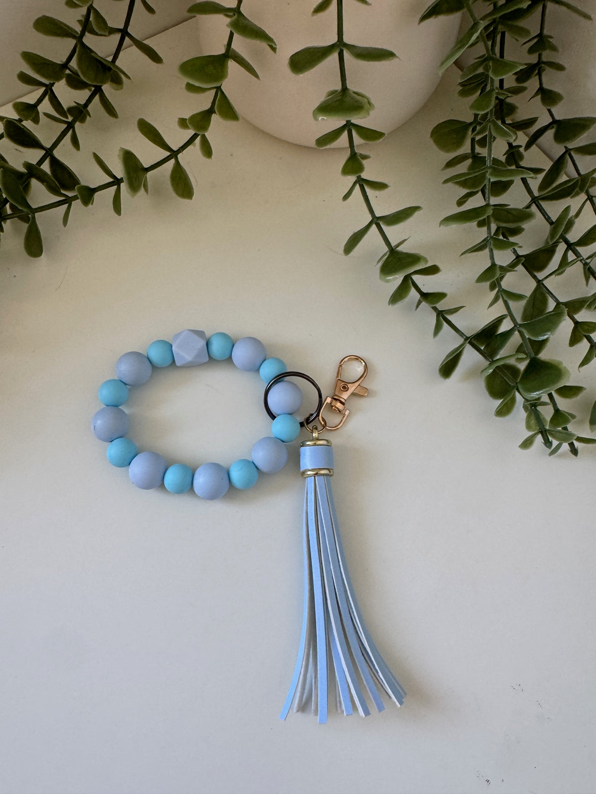 Blue wristlet