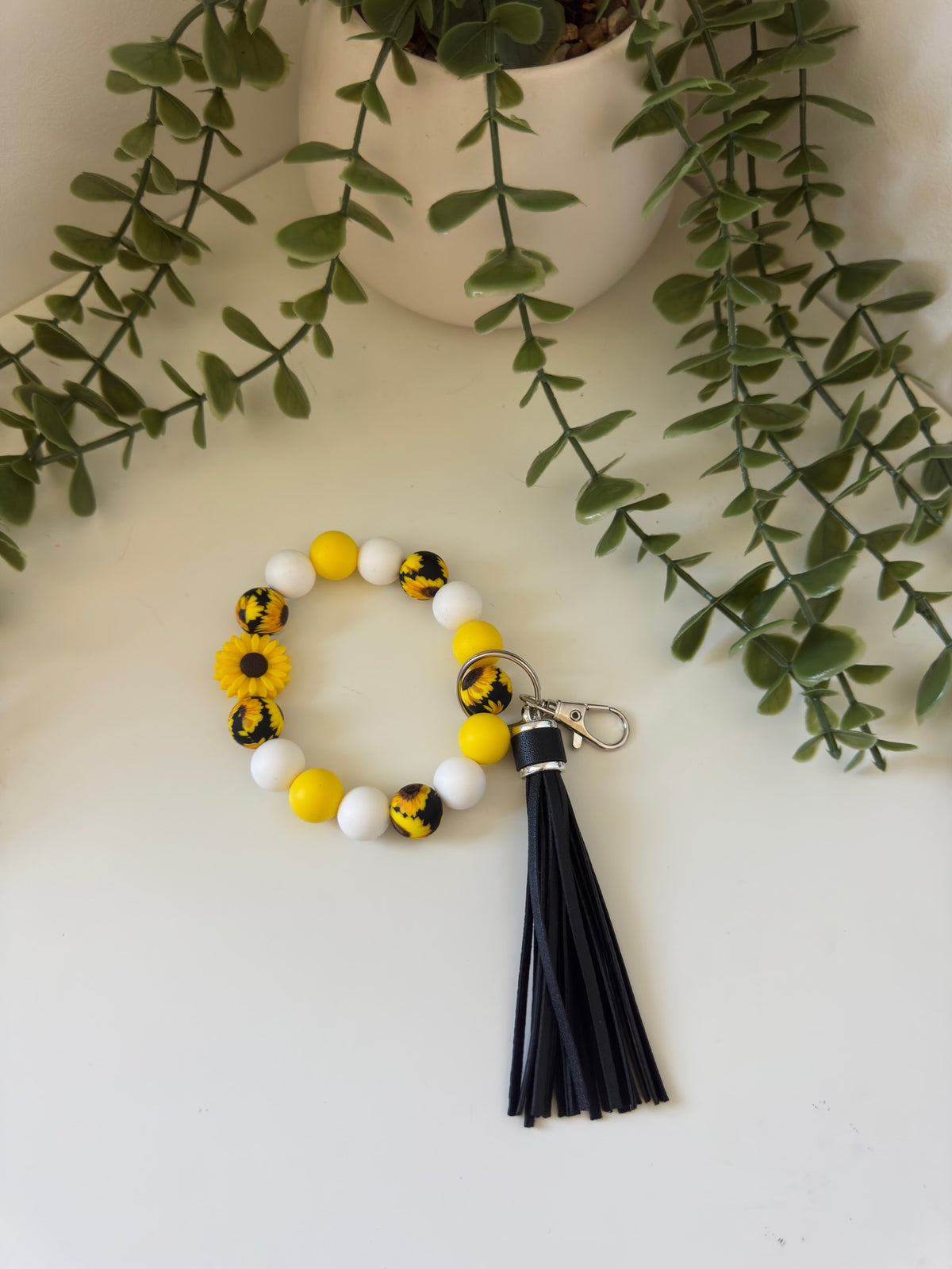 Sunflower wristlet