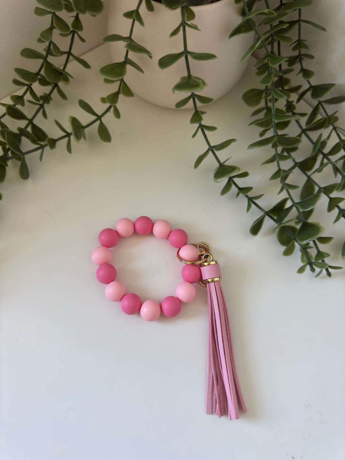 Pink wristlet