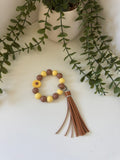 Sunflower wristlet