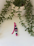 Coffee silicone beaded bookmark