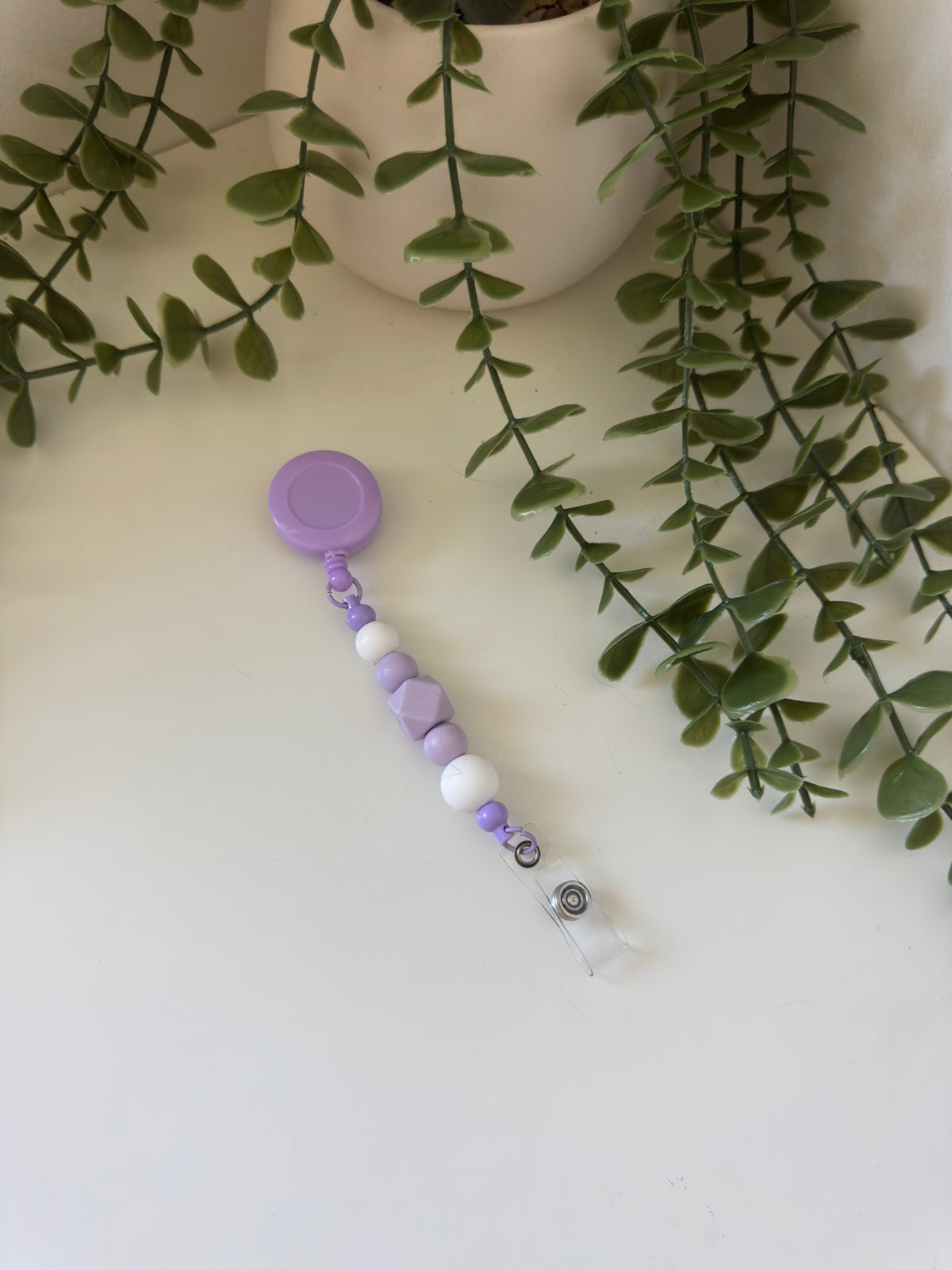 Purple badge reel