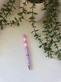 Pink cow print pen