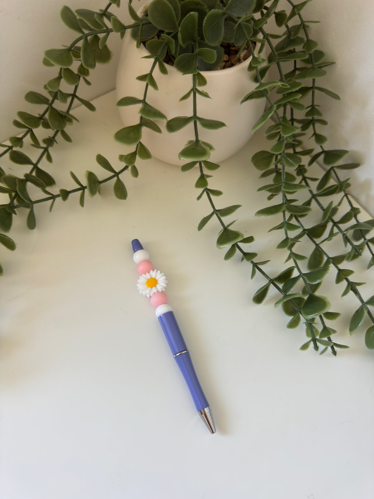 Purple flower pen