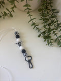 Black cow head lanyard