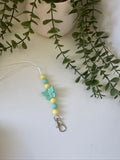 Teal butterfly lanyard