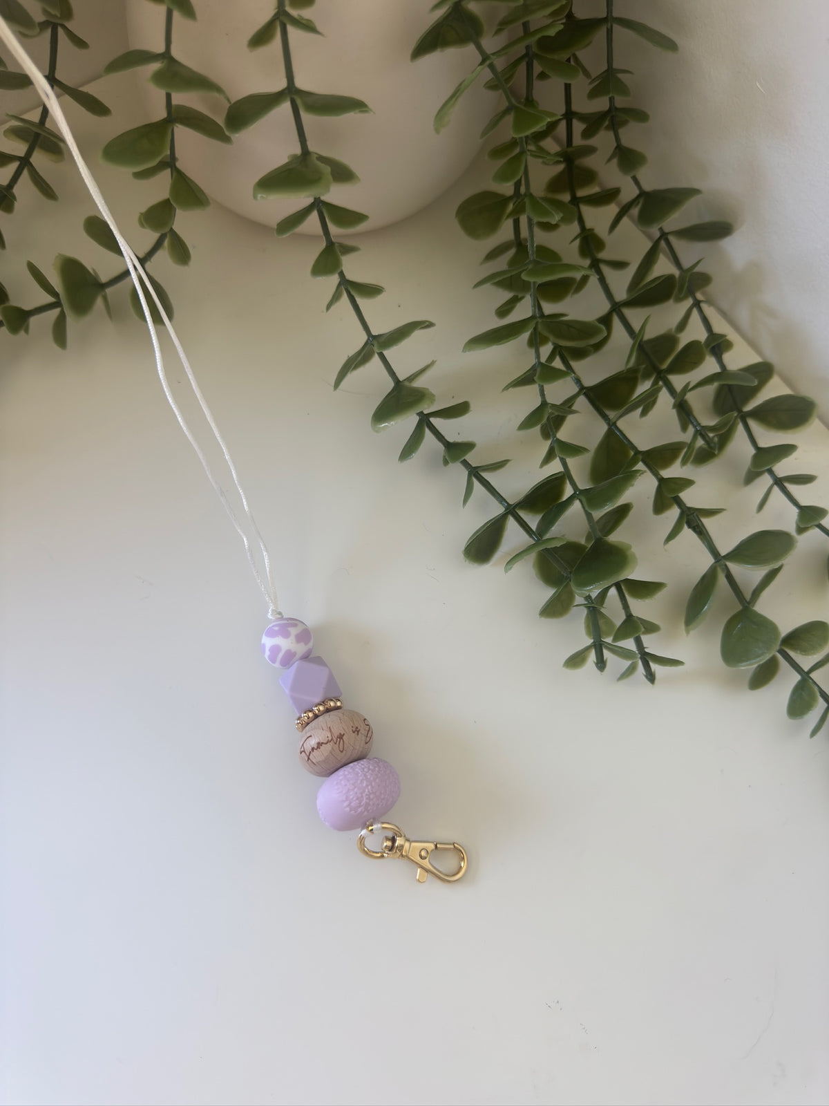 Purple lanyard