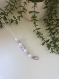 Purple moon lanyard