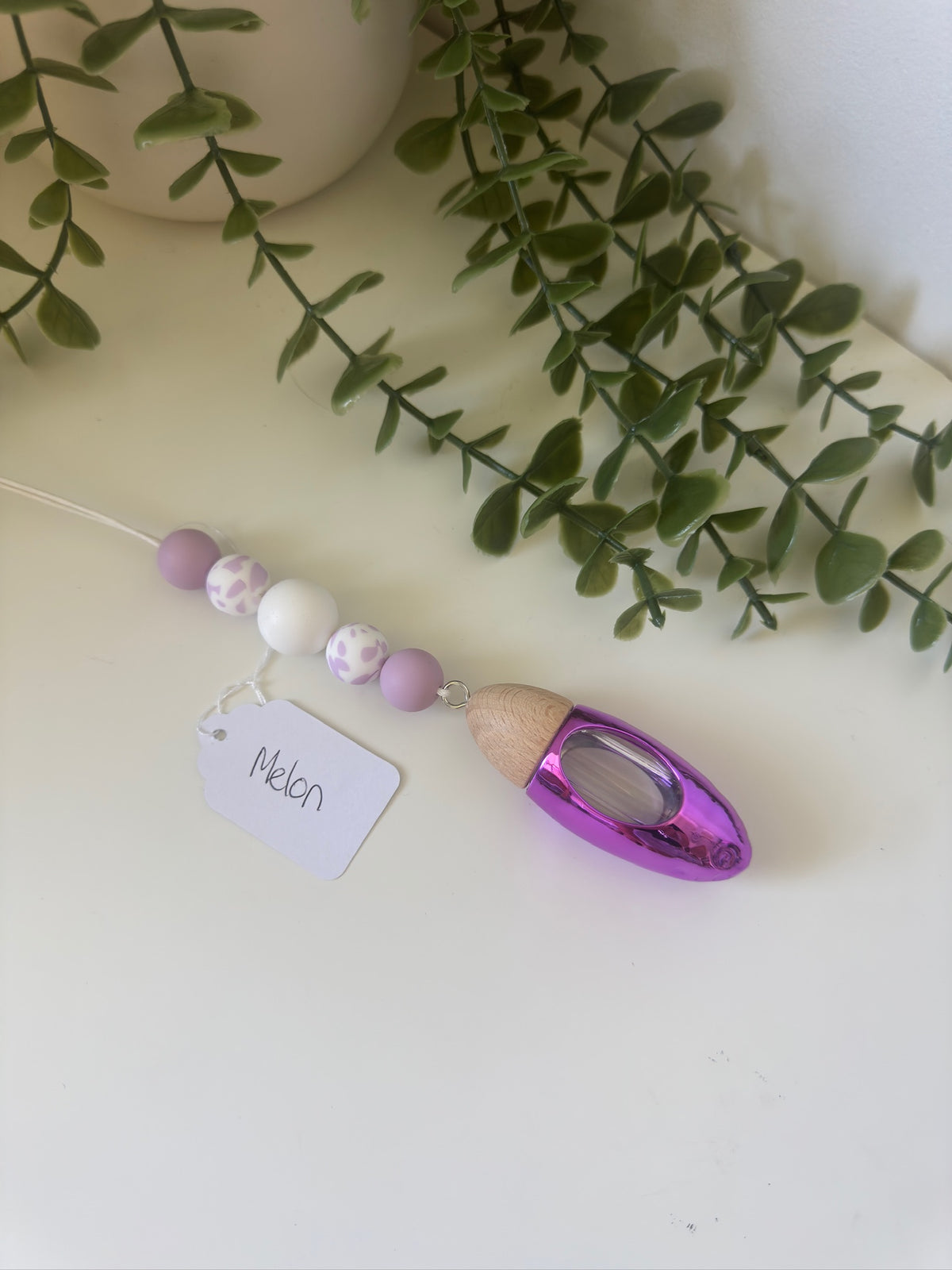 Purple cow print car diffuser