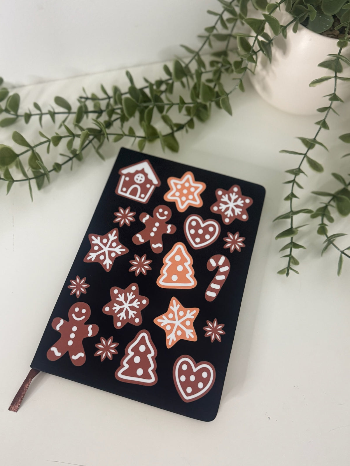 Gingerbread man a5 note book