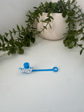Bluey silicone straw topper