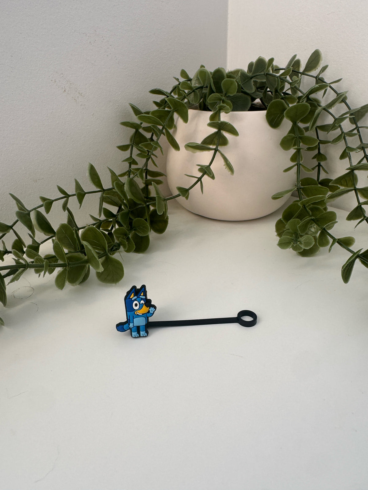 Bluey silicone straw topper