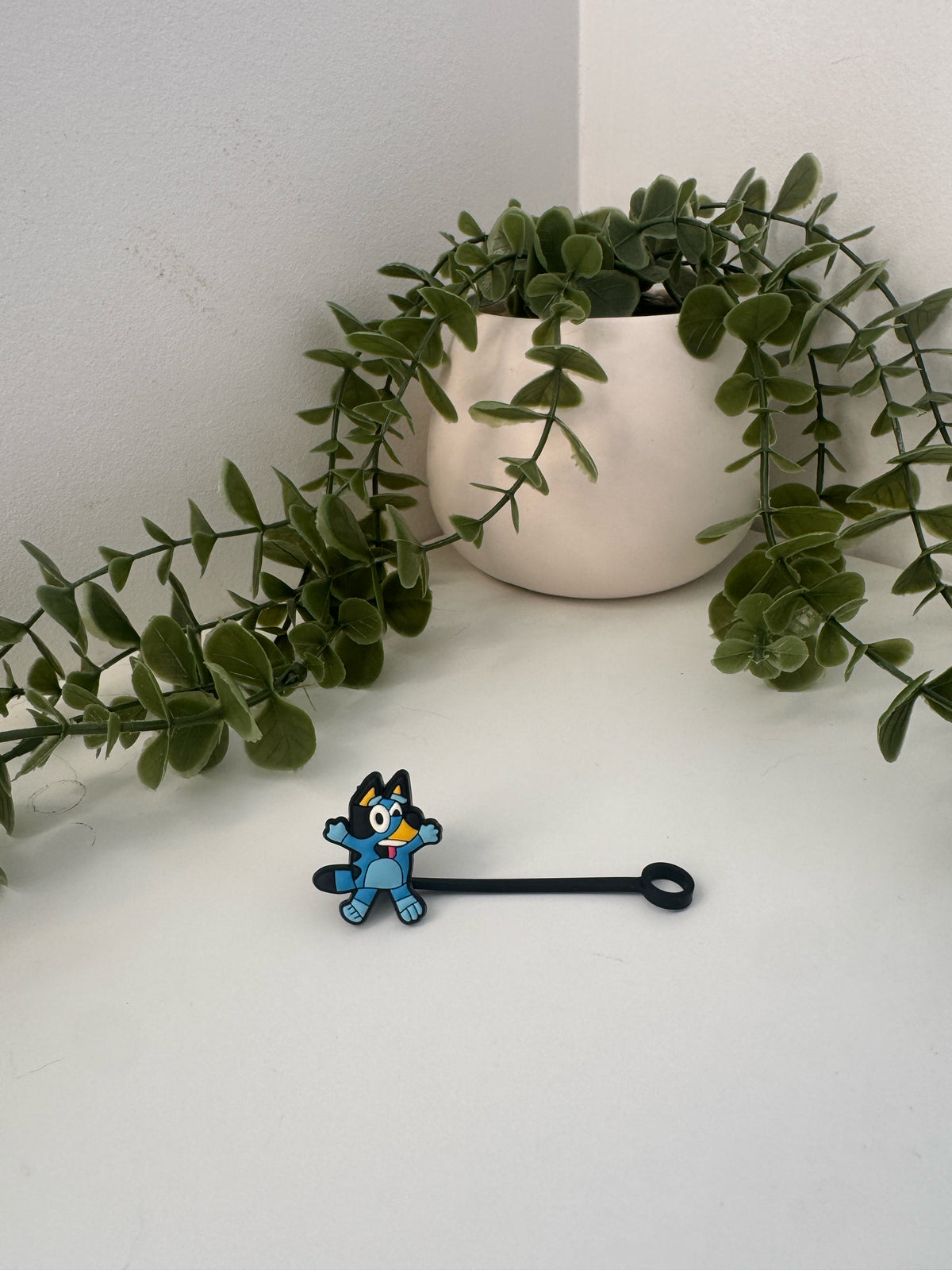 Bluey silicone straw topper